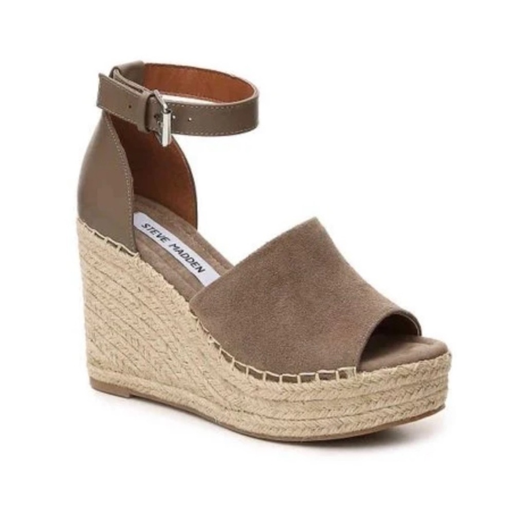 Steve Madden Women's Jaylen Tan Wedge Sandals